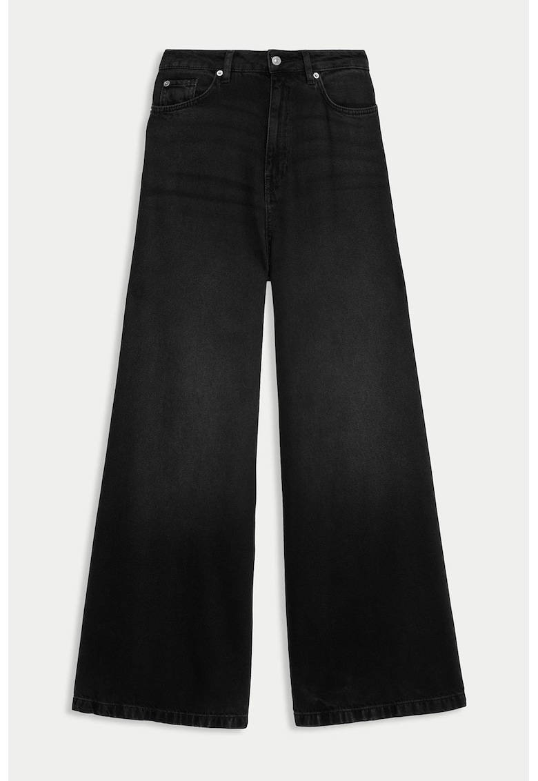Marks Spencer Blugi cu croiala ampla si talie inalta - Negru