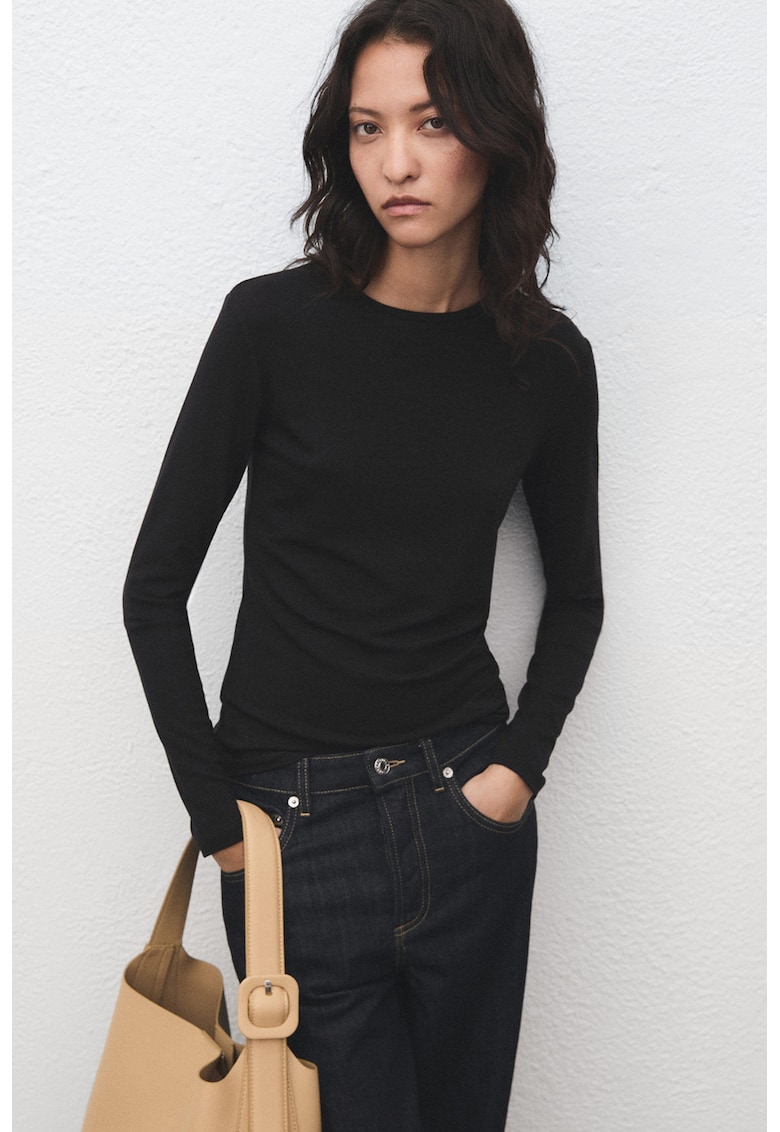 Bluza slim fit - Negru