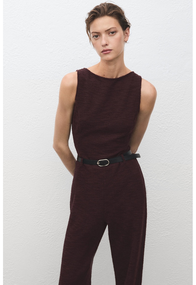 Salopeta cu croiala ampla si curea