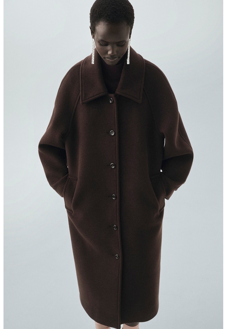 Palton supradimensionat din amestec de lana