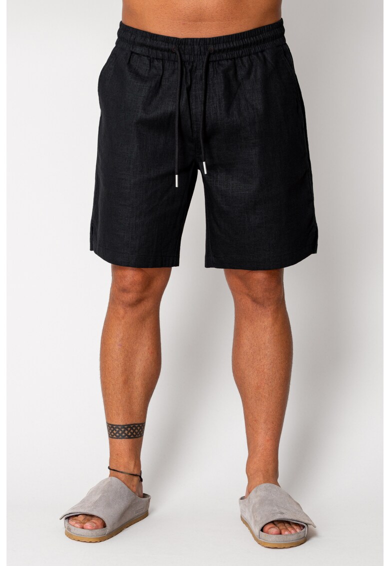 Pantaloni scurt din IN cu snur Black 17648