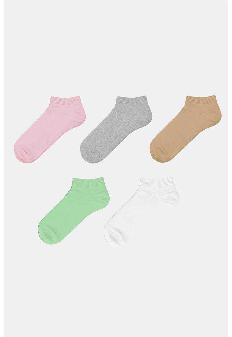 Set de sosete pana la glezna - 5 perechi - Multicolor