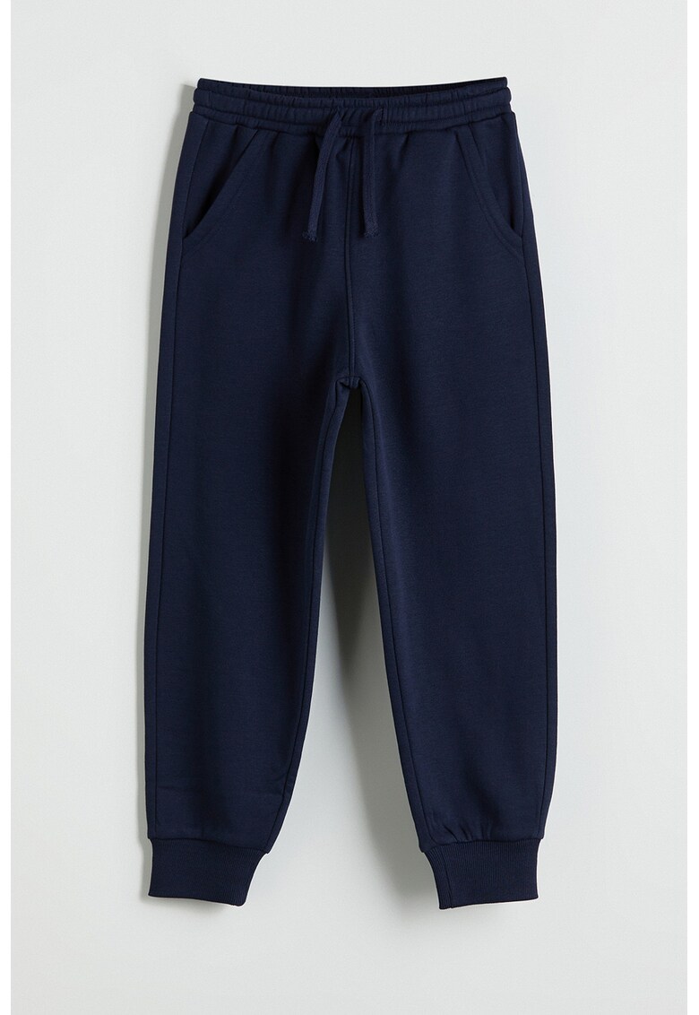 Pantaloni de trening cu captuseala din fleece - Bleumarin