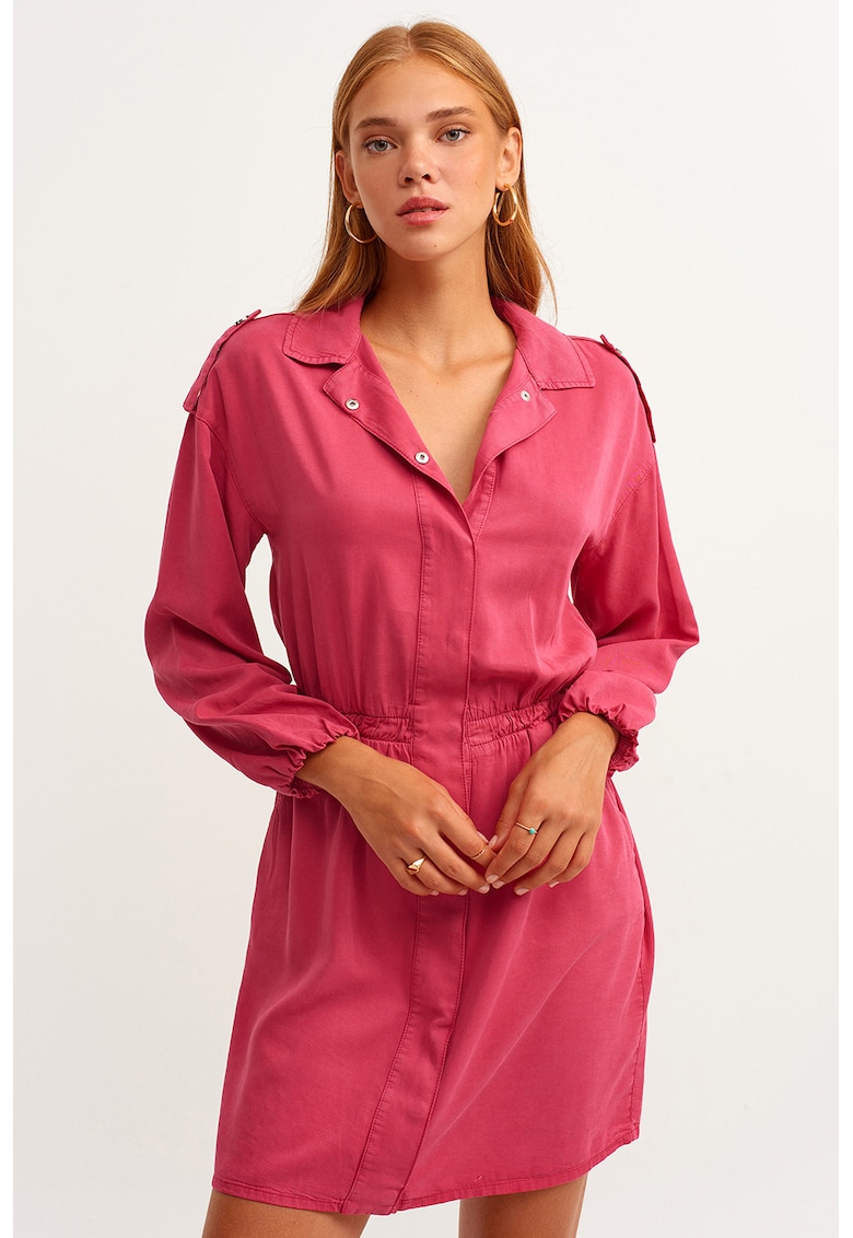 Rochie-camasa cu maneci lungi