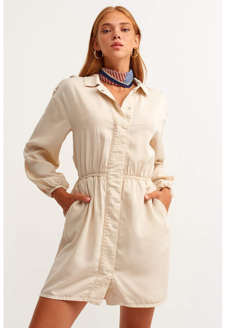 Rochie-camasa cu maneci lungi