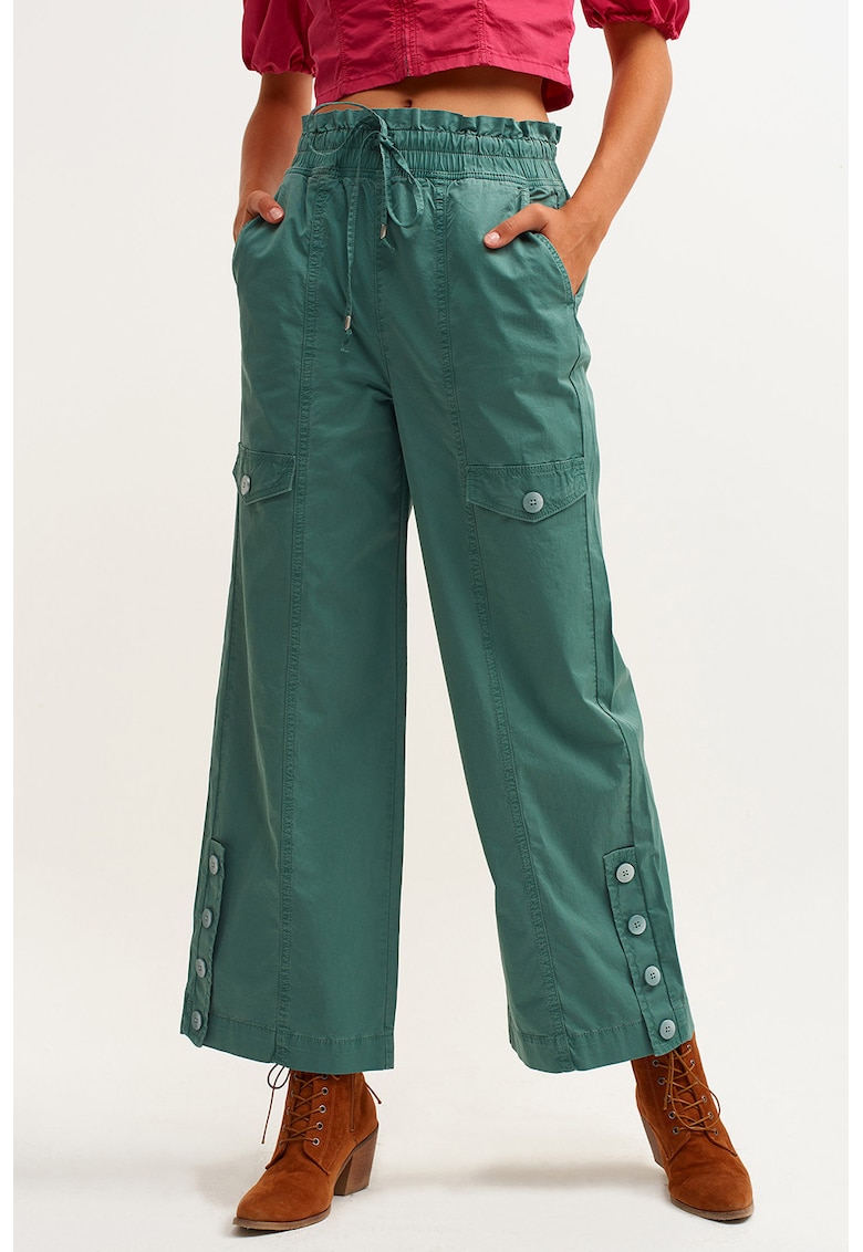 Pantaloni cargo cu croiala dreapta Pambuzbel