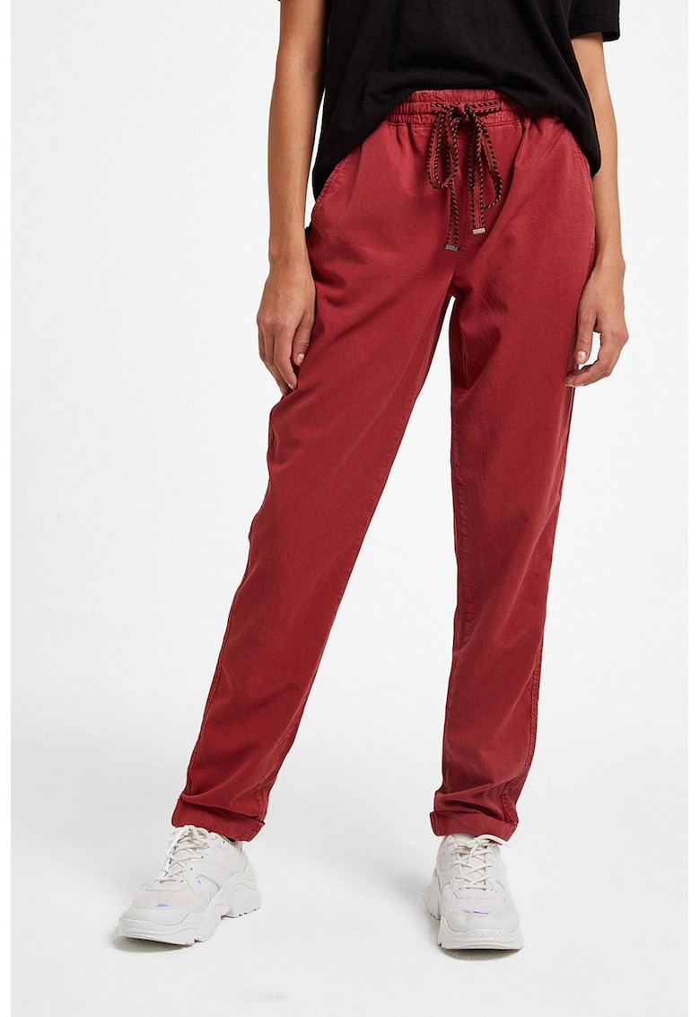 Pantaloni jogger din bumbac si lyocell