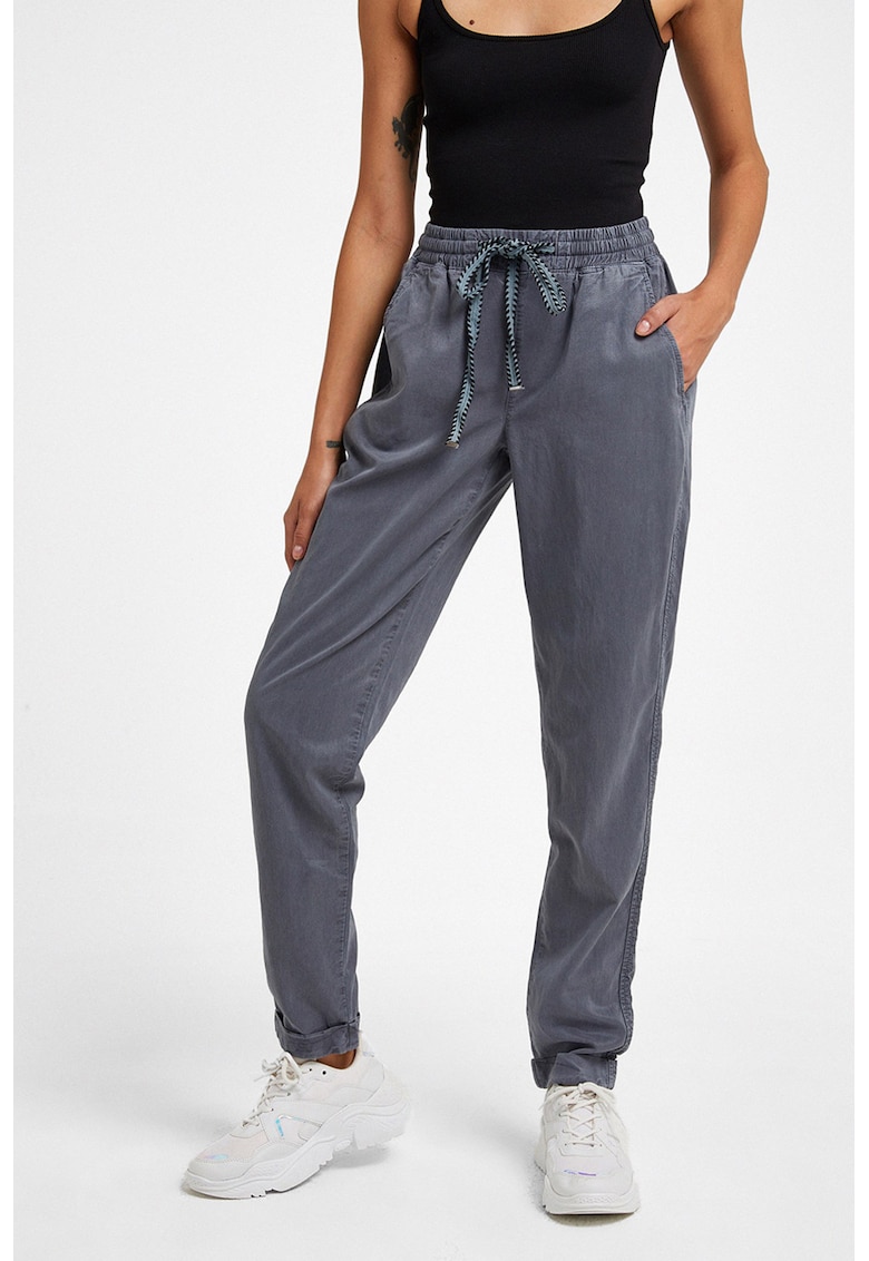 Pantaloni jogger din bumbac si lyocell