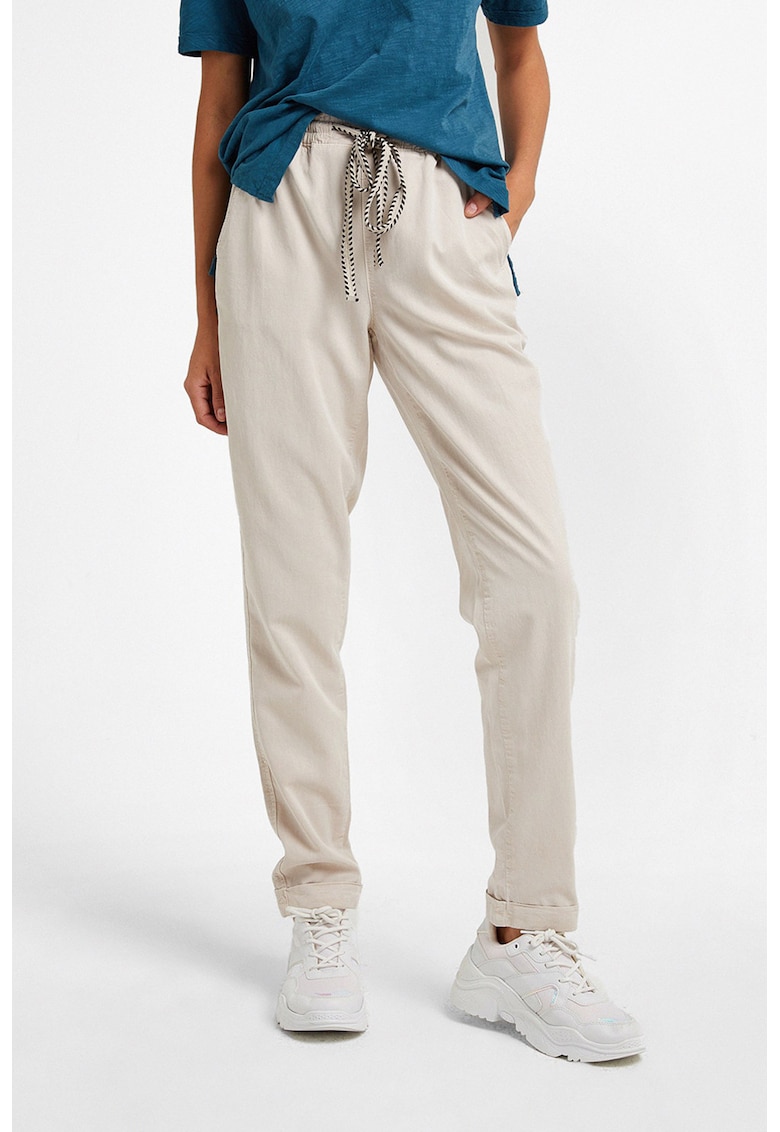 Pantaloni jogger din bumbac si lyocell