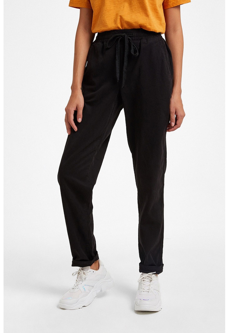 Pantaloni jogger din bumbac si lyocell