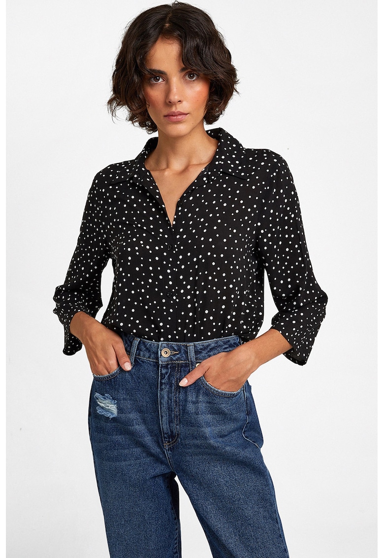 Camasa cu imprimeu si maneci 3/4