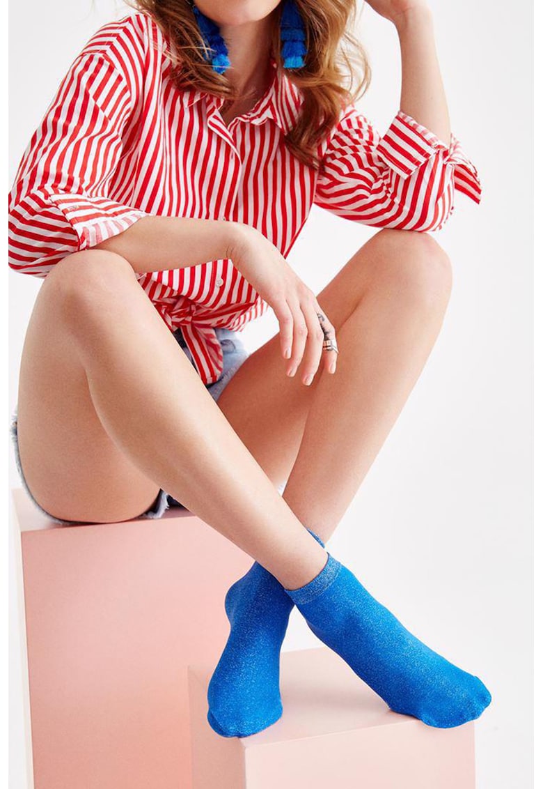 Sosete scurte cu model uni