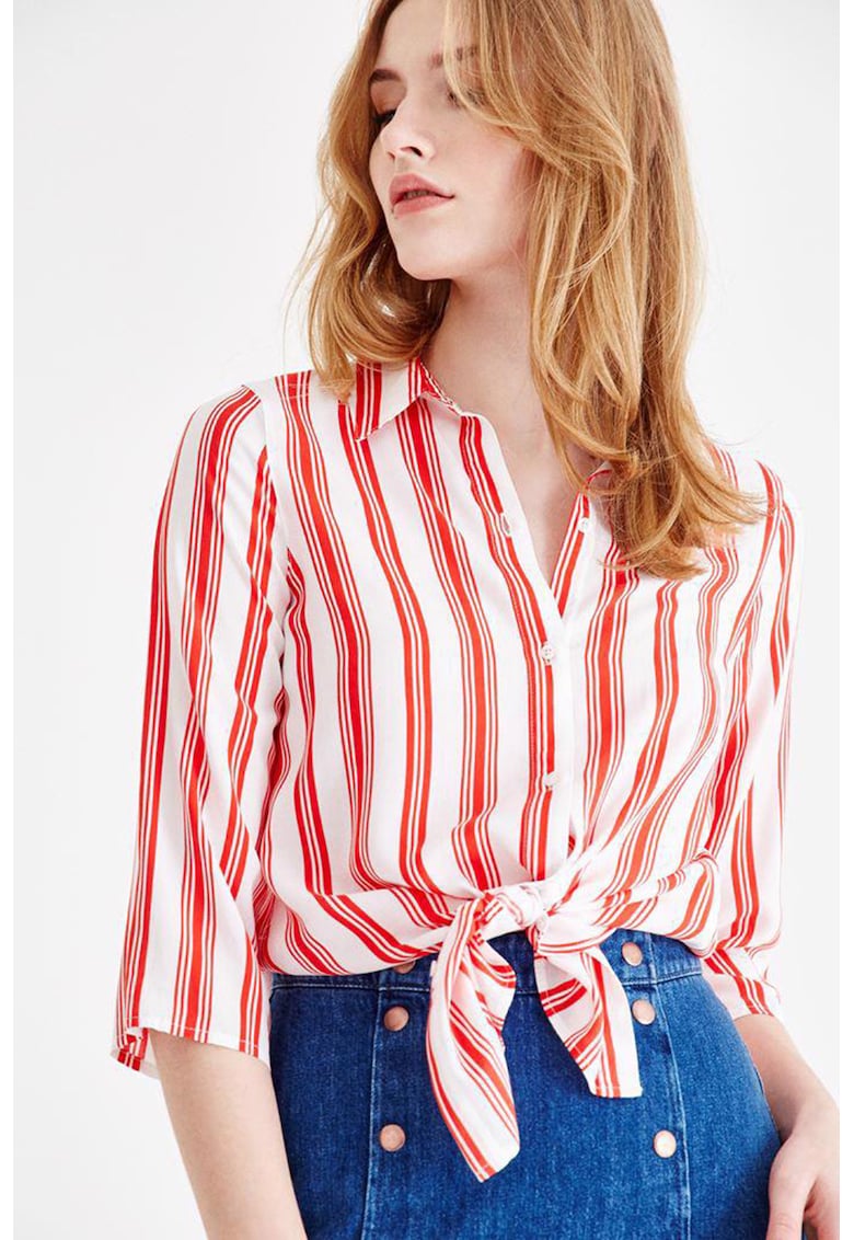 Camasa lejera cu imprimeu si maneci 3/4