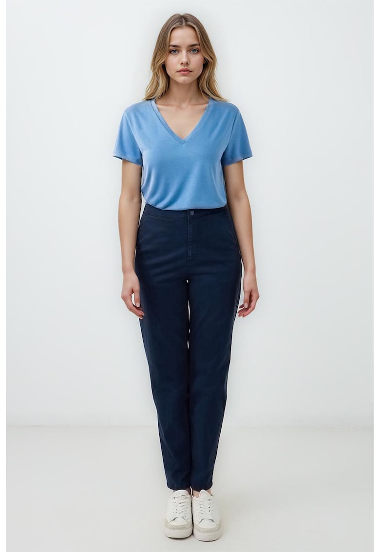 Pantaloni regular-fit din tencel