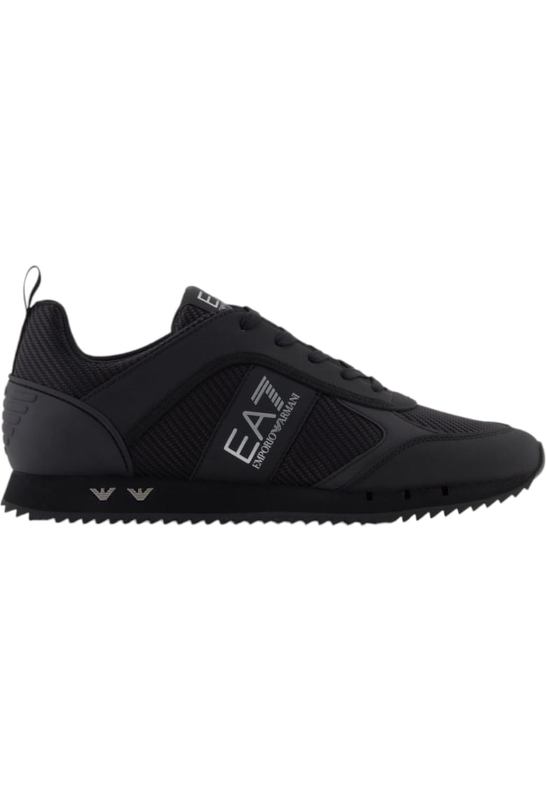 Pantofi sport EA7 Black&White Carbon 49420 - Negru/Argintiu