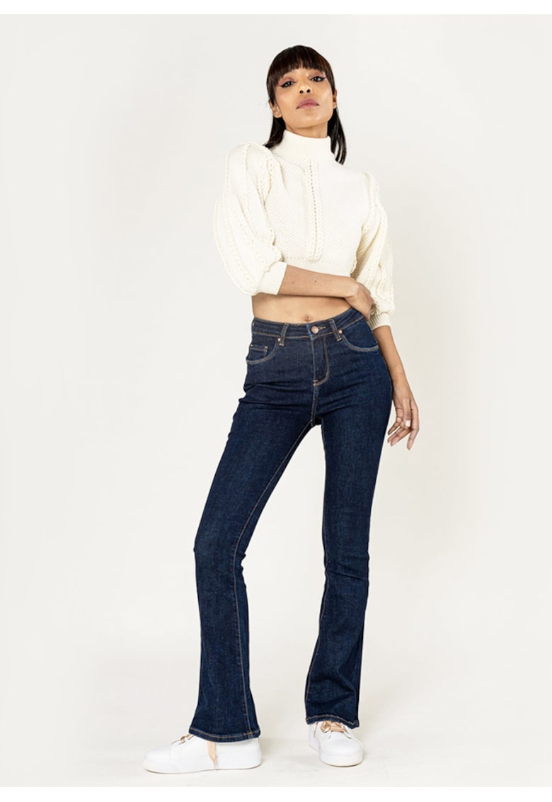 Blugi Dama Indigo Evazati  P079 M8 17961