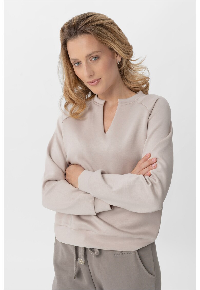 decolteu in V B-Kaya - dama - Comfort Fit - lejer - bej - Bej