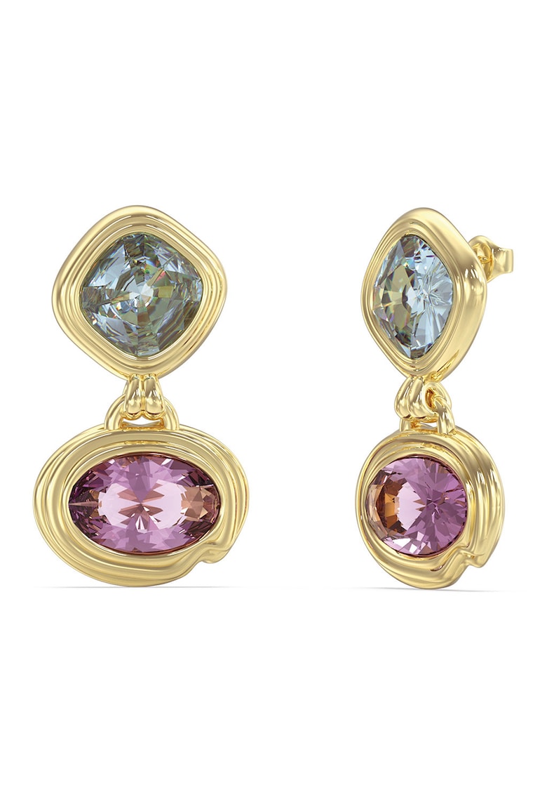 Cercei dubli cu cristale