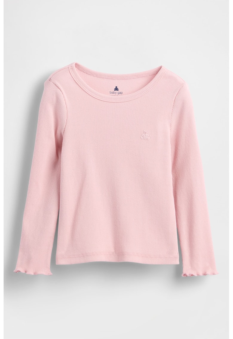 Bluza striata cu maneci valurite