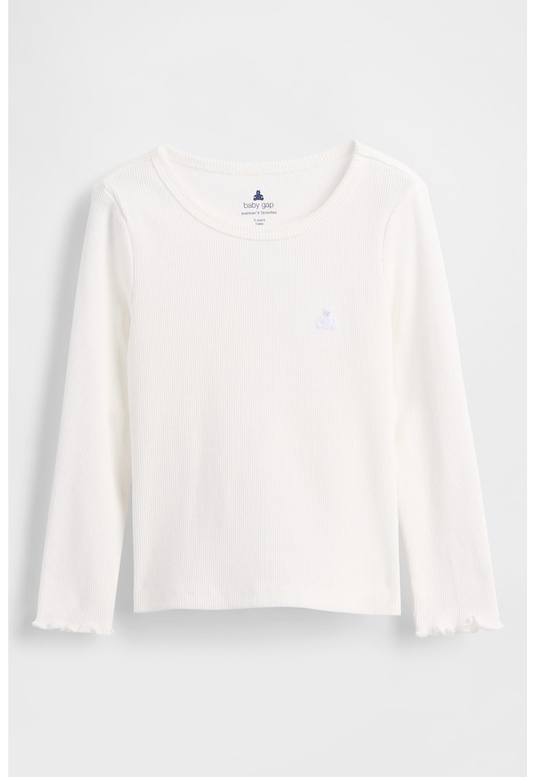 Bluza striata cu maneci valurite