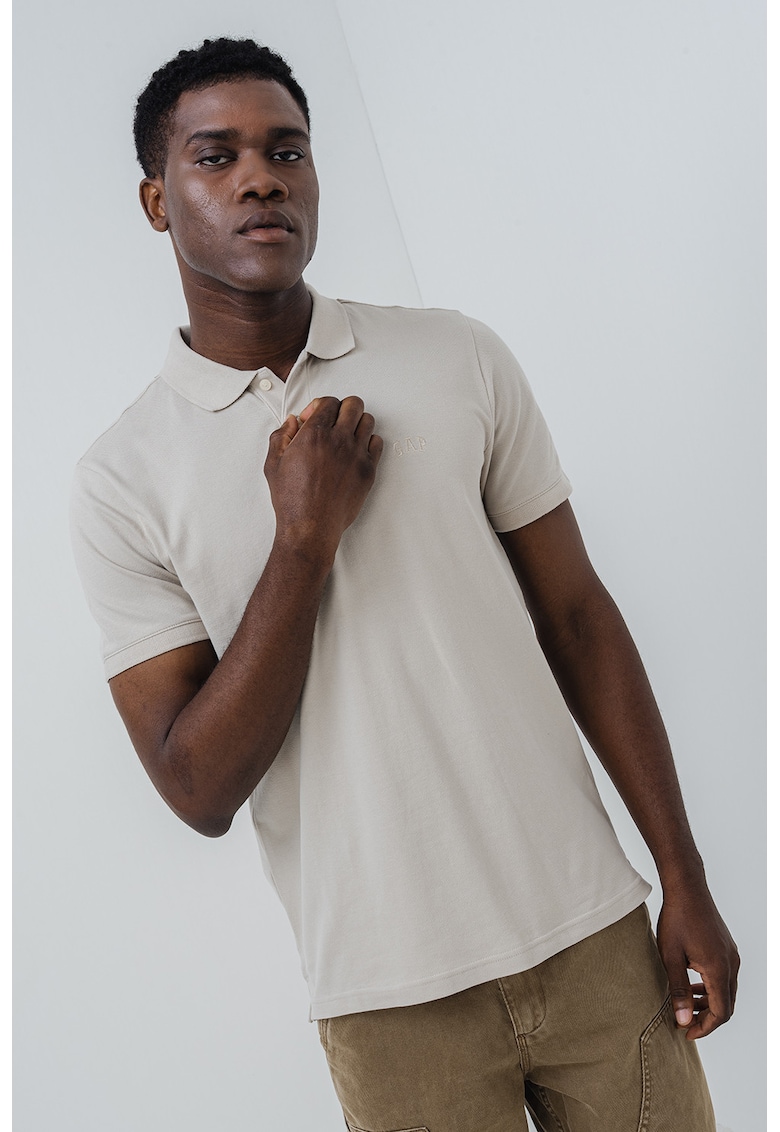 Tricou polo din material pique