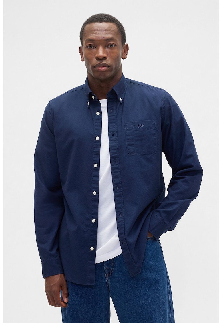 Camasa din amestec de bumbac cu guler Oxford Camasa din amestec de bumbac cu guler Oxford