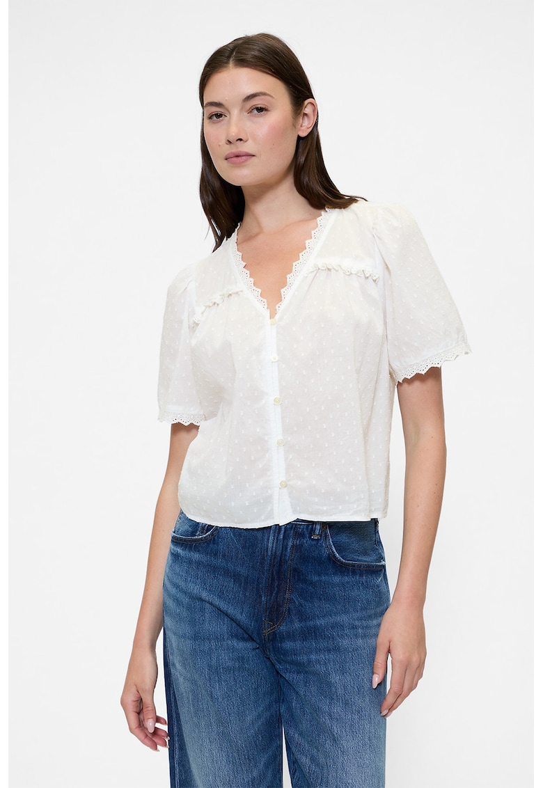 Camasa de bumbac cu broderie