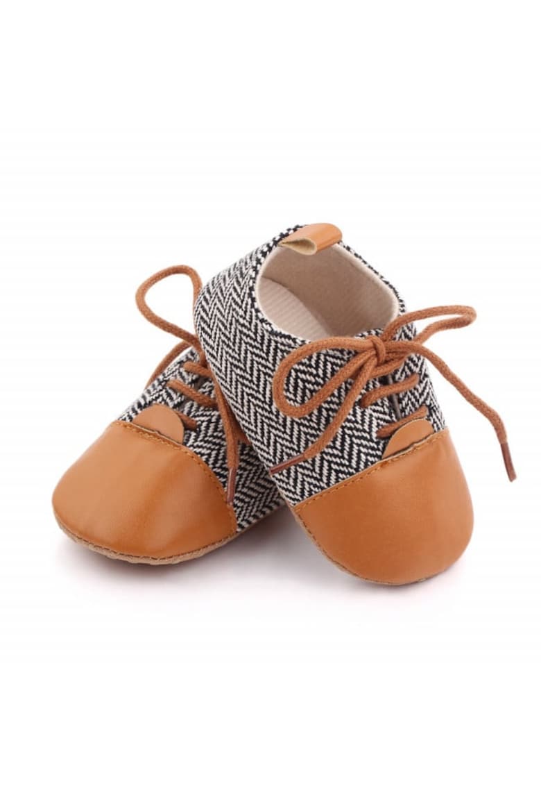 Pantofi eleganti Model AL 19976 ZigZag - Pentru bebelusi - Textil - Baieti - Multicolor