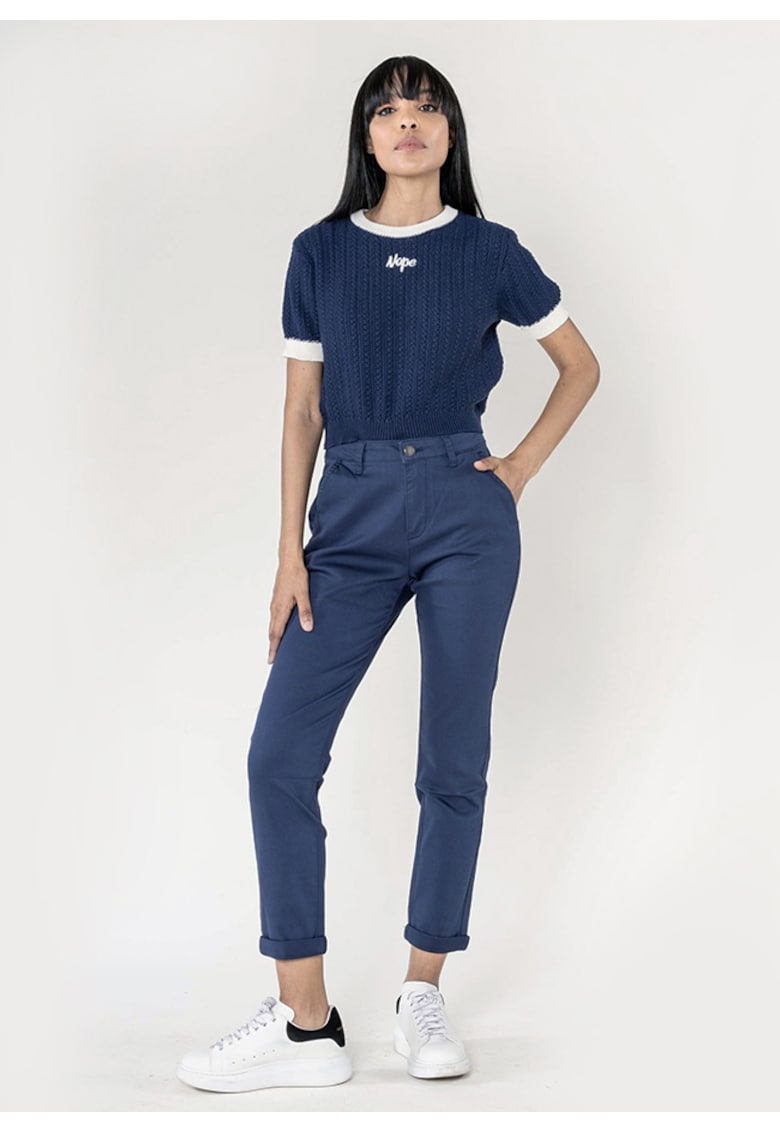 Pantaloni bleumarin Chino J250 M10 18034