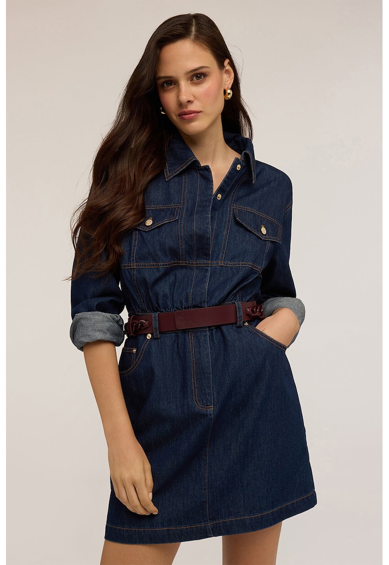 Rochie-camasa din denim