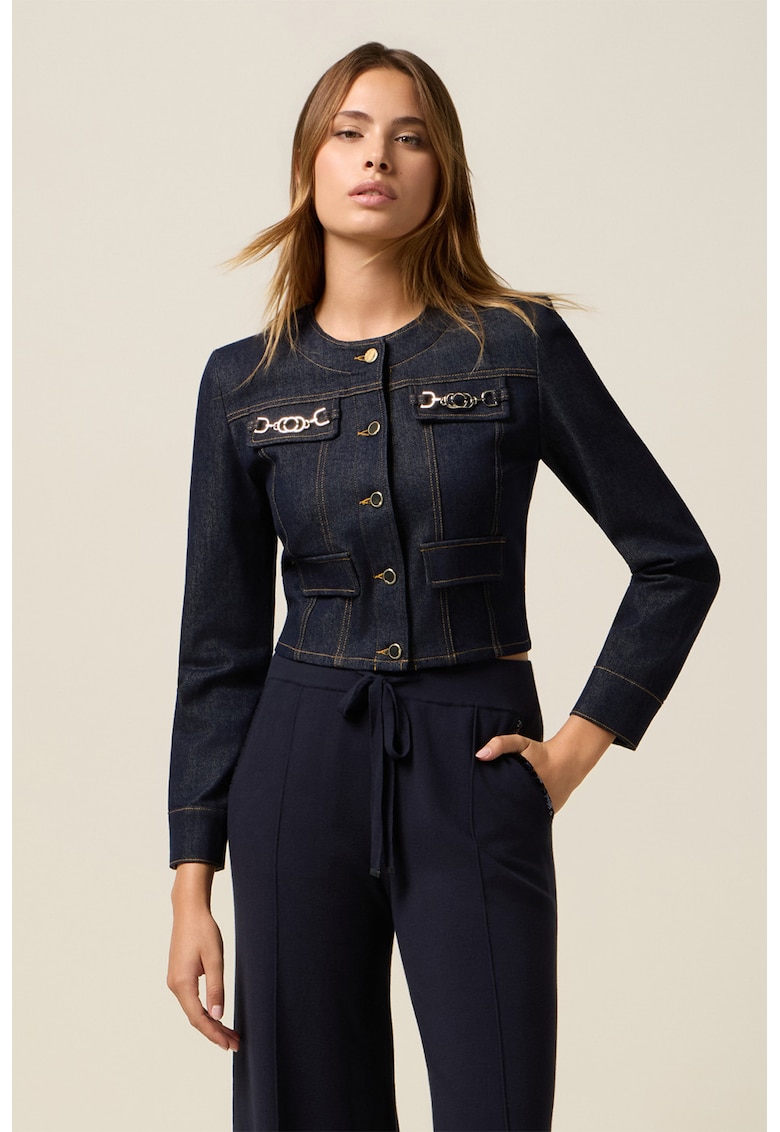 Jacheta slim fit din denim