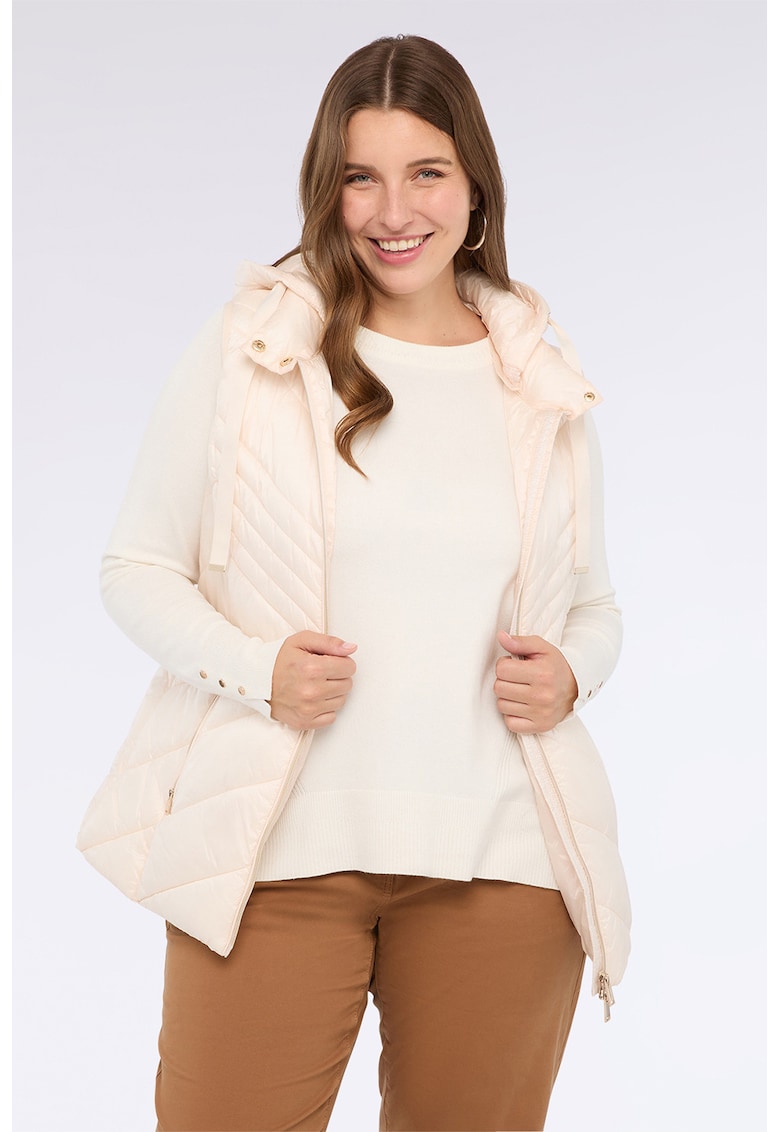 Vesta matlasata cu gluga