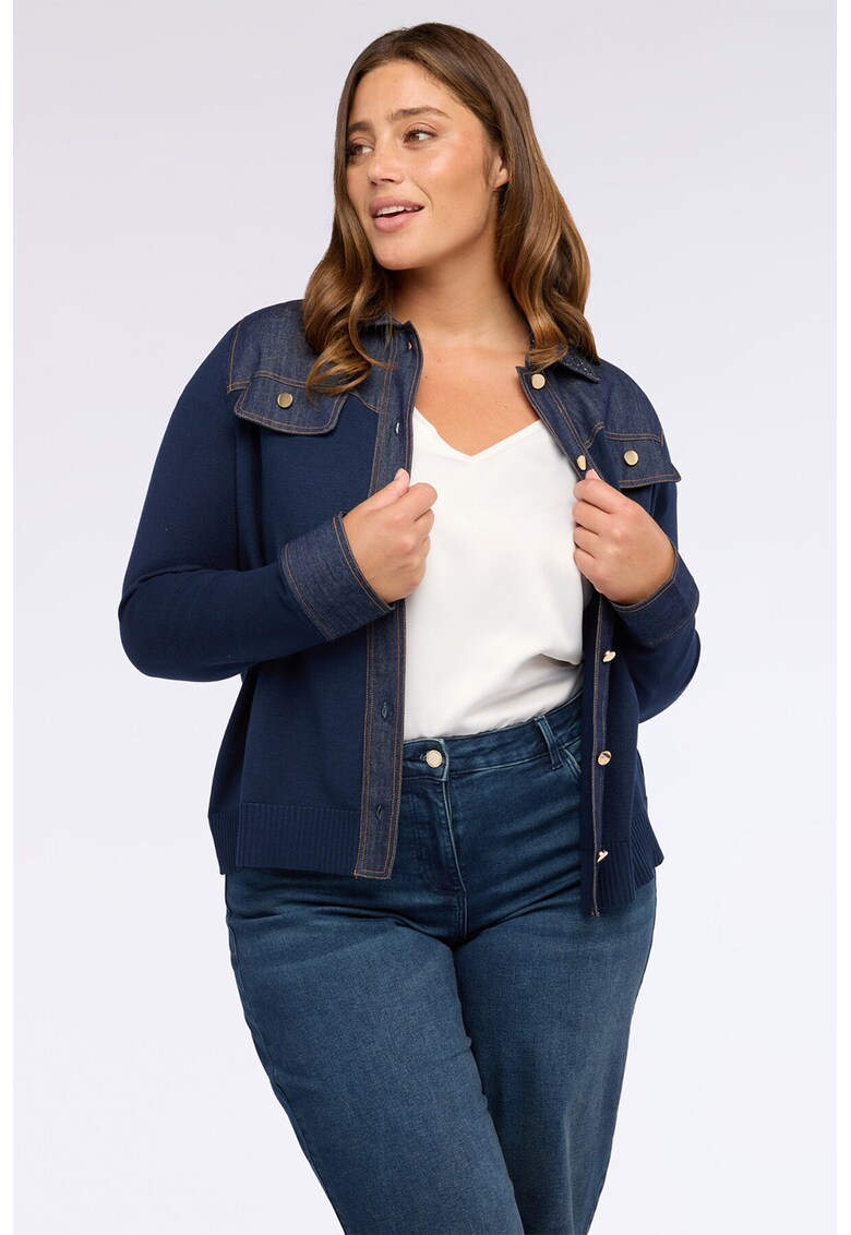 Jacheta cu buzunare aplicate