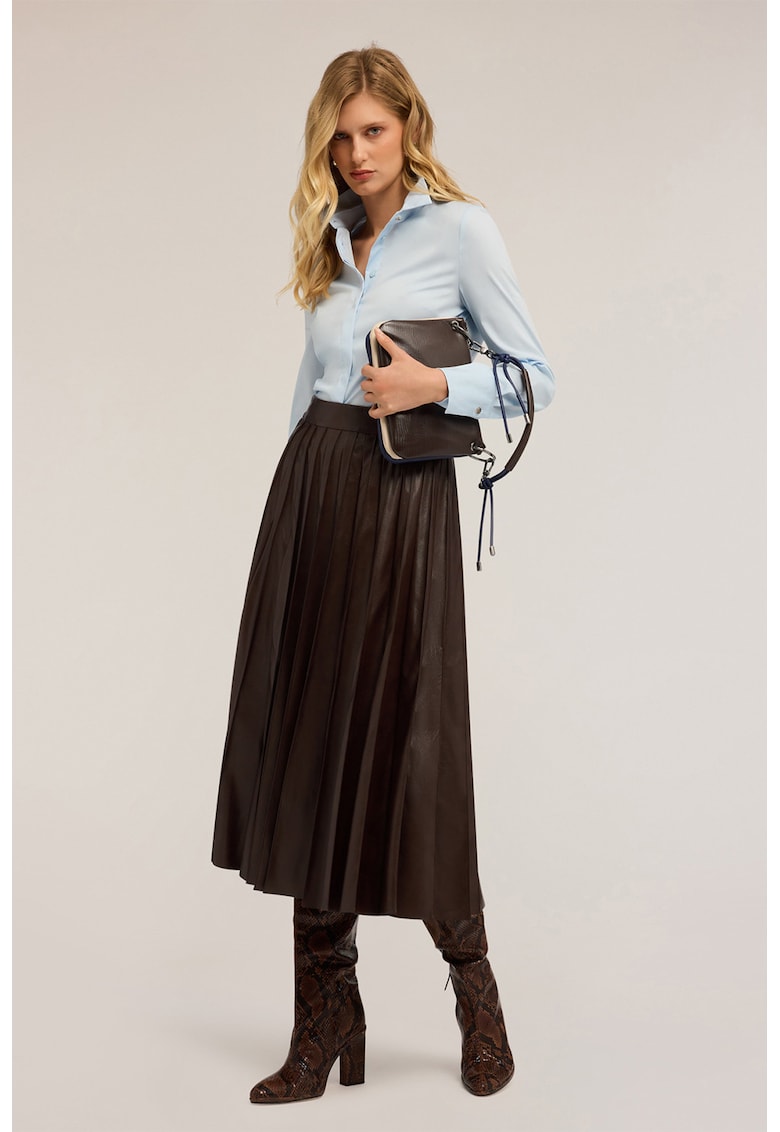 Fusta midi plisata
