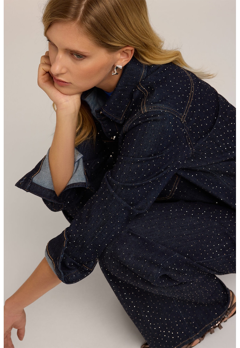 Camasa din denim cu tinte discrete