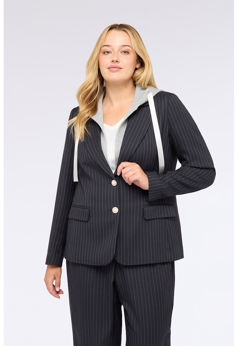 Sacou cu model in dungi si 2in1