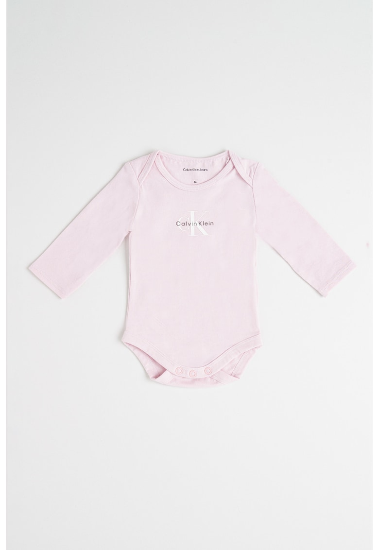 Body din amestec de bumbac cu logo Body din amestec de bumbac cu logo