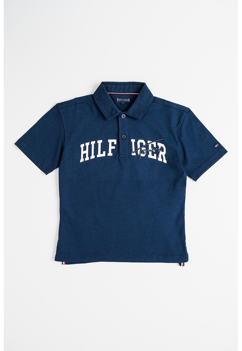 Tricou polo cu logo - Bleumarin