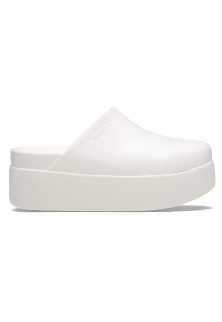 Crocs Saboti Dylan Platform Clog - Alb