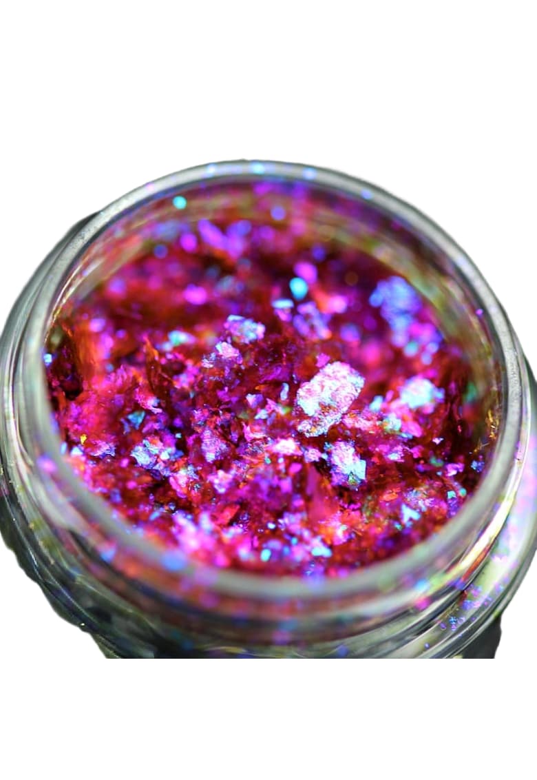 Pigment fulgi PK124(mov-albastru-indigo-rose) pentru machiaj