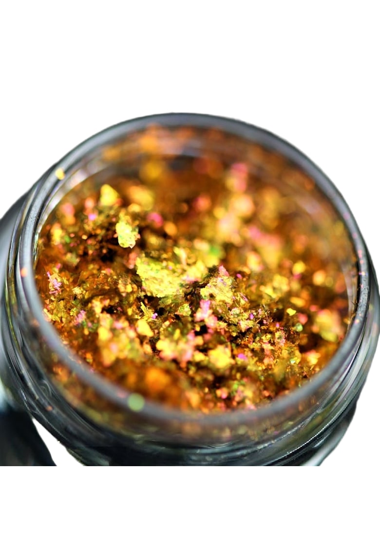 Pigment fulgi PK126(auriu-aramiu-rose) pentru machiaj