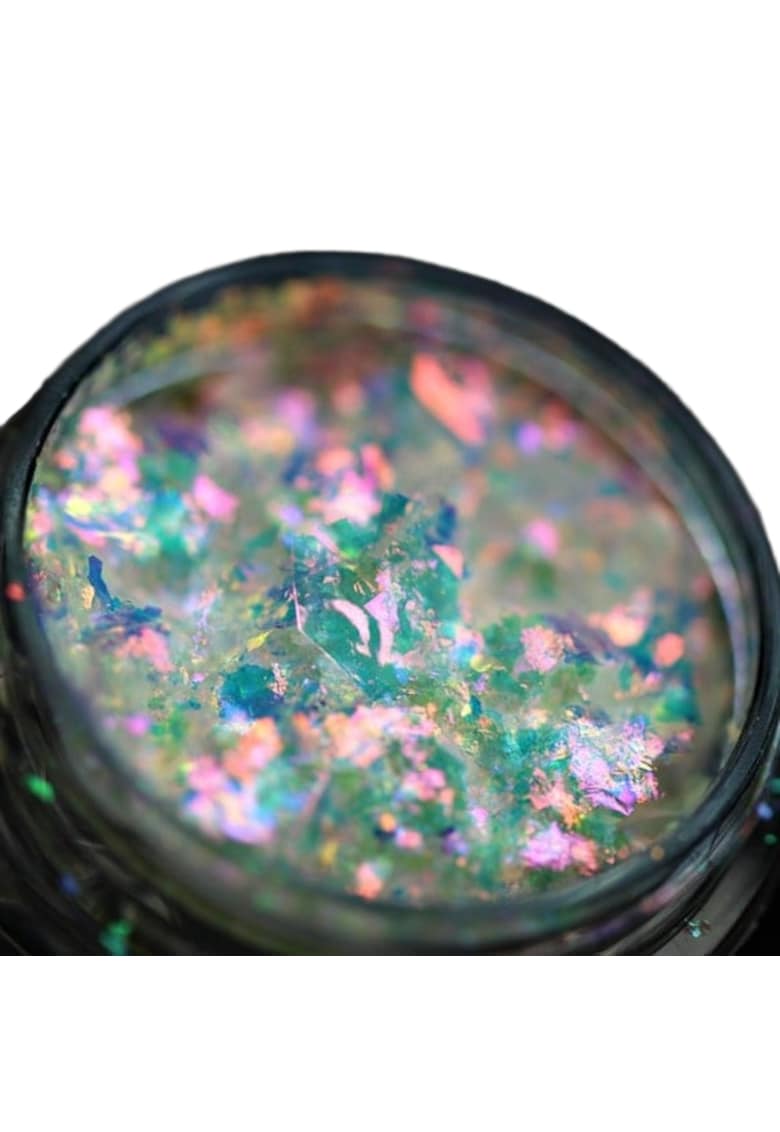 Pigment fulgi PK116(translucid cu irizatii roz-champagne-orange) pentru machiaj