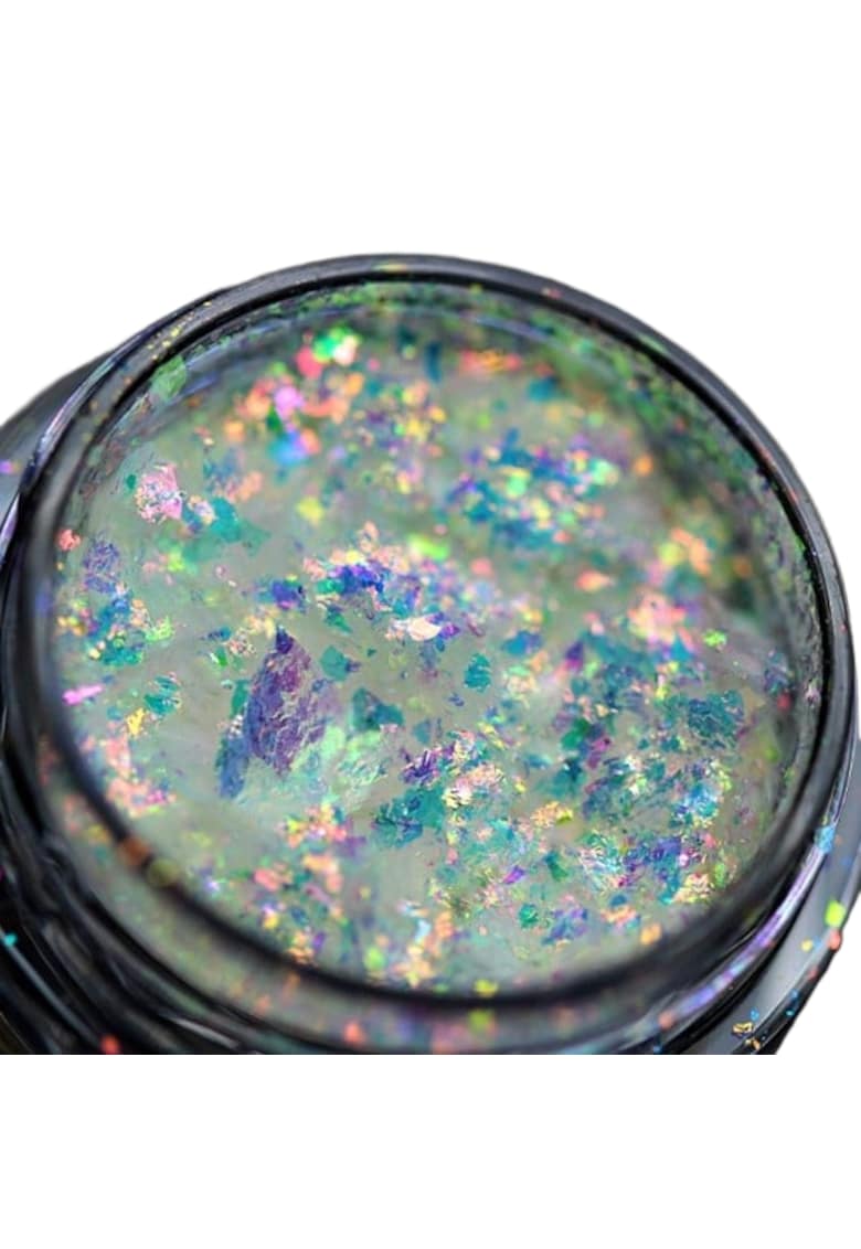 Pigment fulgi PK119(translucid cu irizatii champagne-rose-verzui-bleu) pentru machiaj