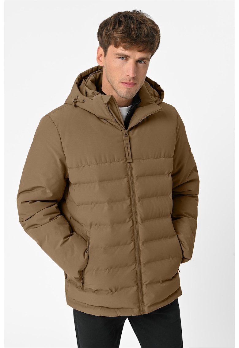 Geaca matlasata cu gluga detasabila J-Gawir - barbati - bej