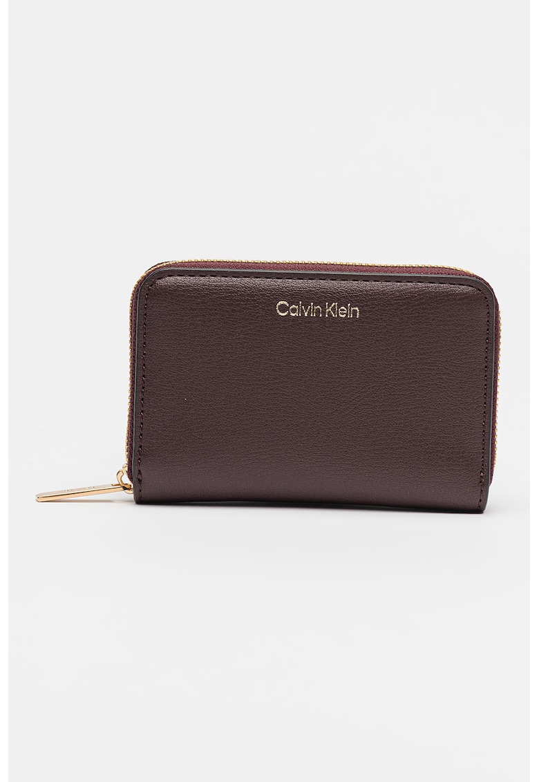 Portofel de piele ecologica cu logo si fermoar