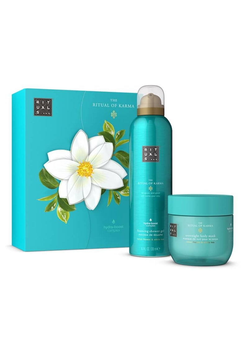 Set The Ritual of Karma – Spuma de dus 200 ml + Masca de corp overnight 100 ml