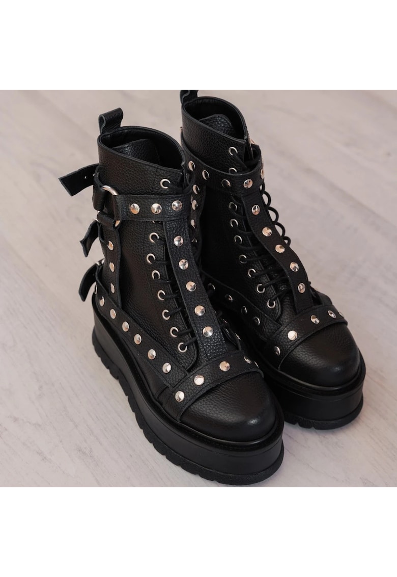 Ghete Dama - Blackout - Black - marimea 35 - 21.5 cm