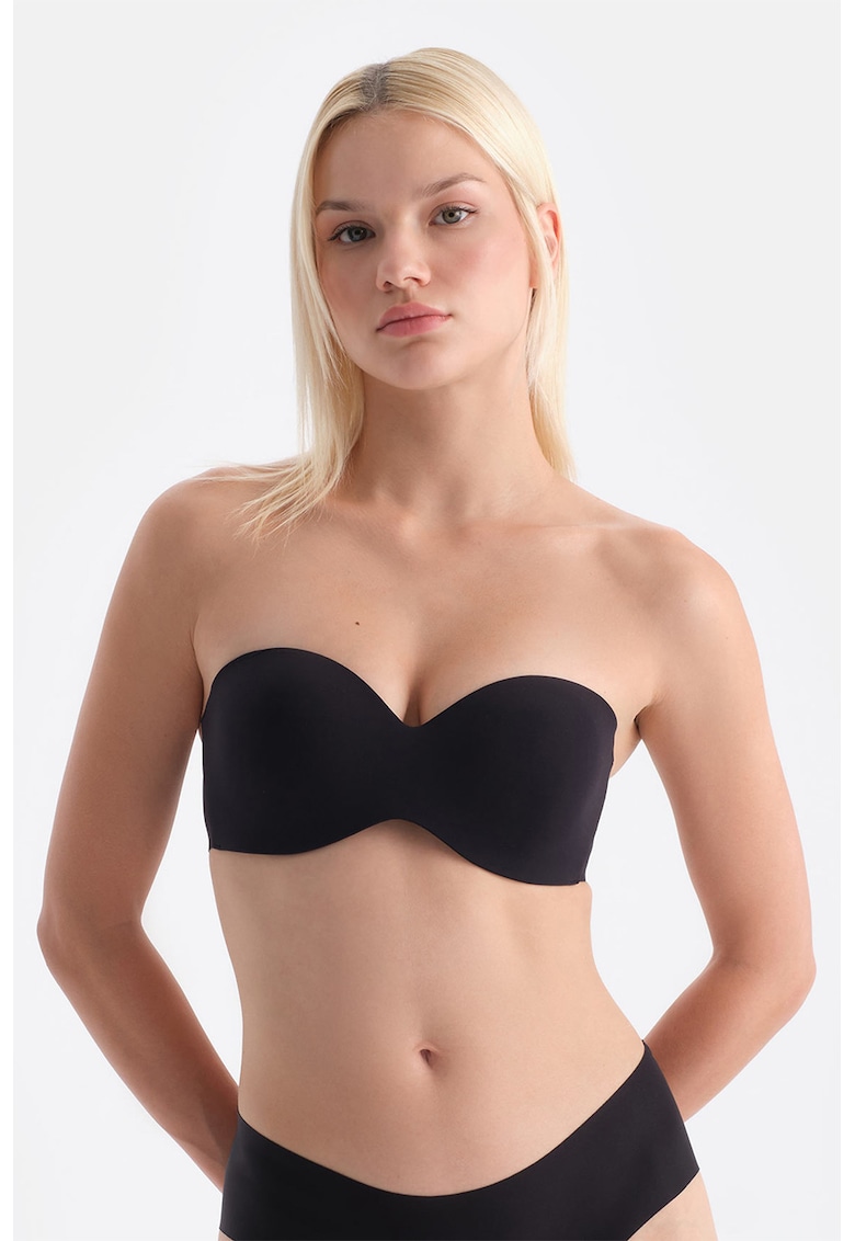 Sutien fara bretele cu model uni