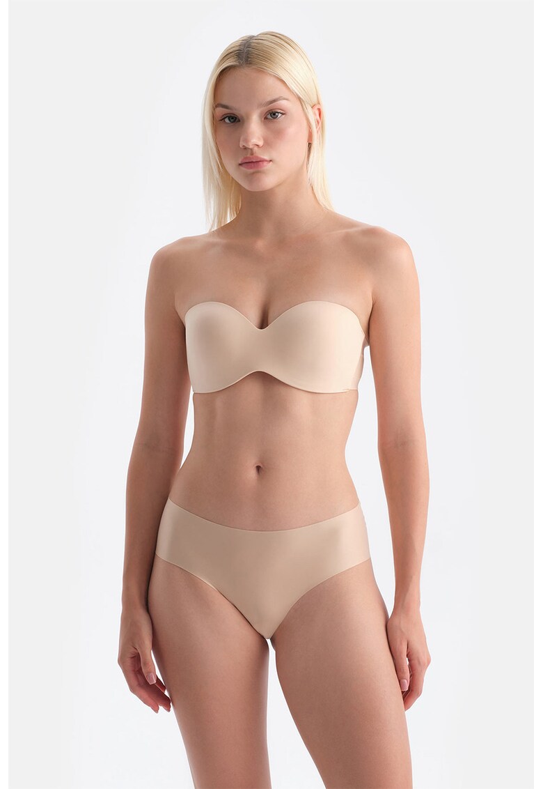 Chiloti hipster fara cusaturi - Bej inchis