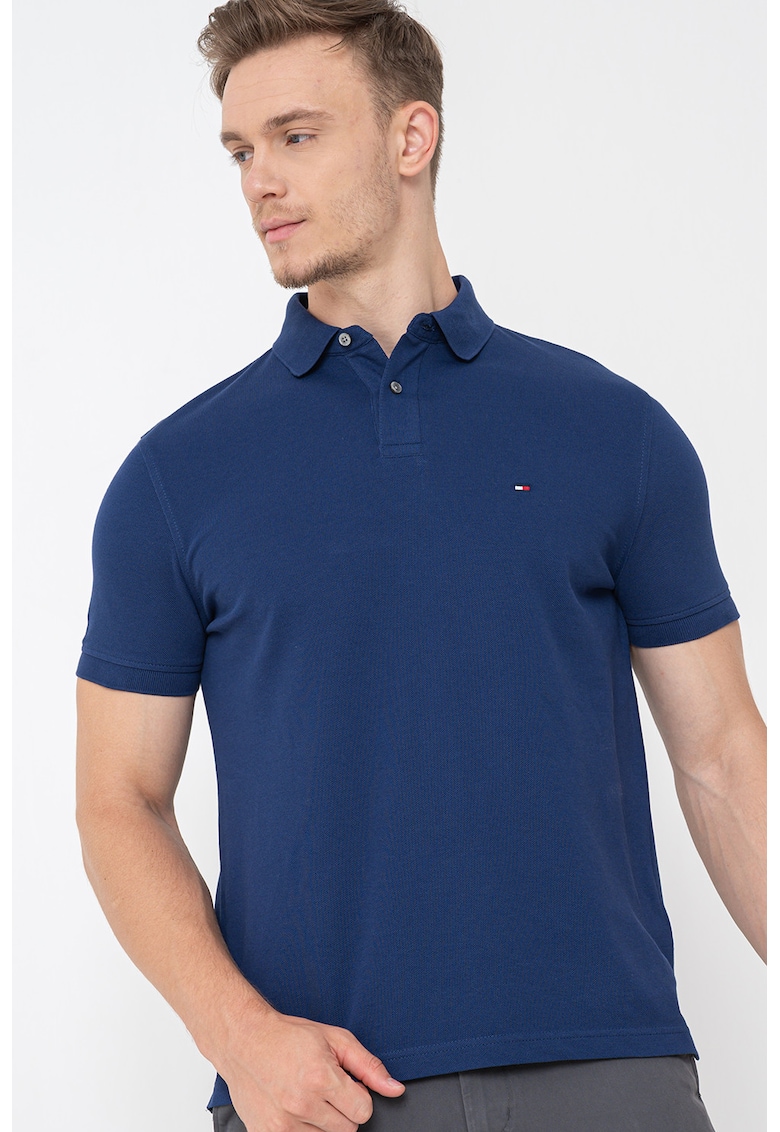 Tricou polo din amestec de bumbac organic